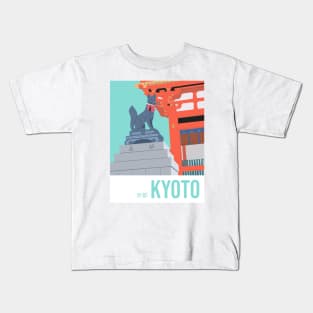 Fushimi Inari Temple - Kyoto Landscape Kids T-Shirt